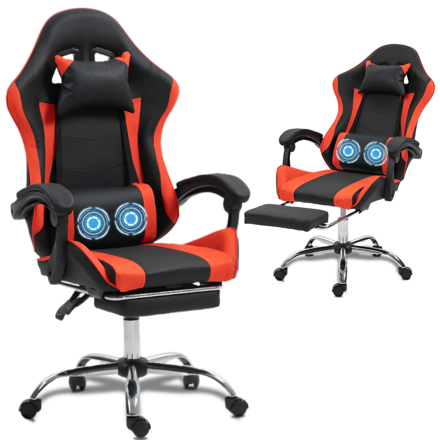 Video Gaming & Esports Usd Acc - Gamingstoel met massagefunctie en lendensteun –