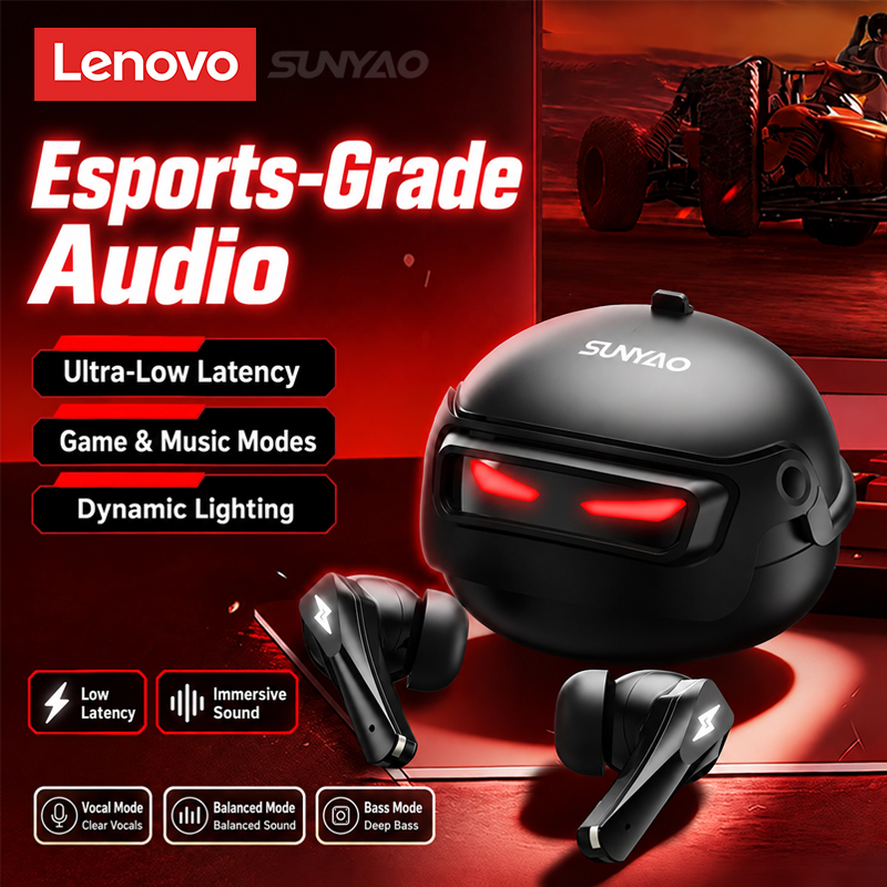 Video Gaming & Esports Usd Acc - Lenovo GT101 gamingheadset, draadloos, Bluetooth 6.0,