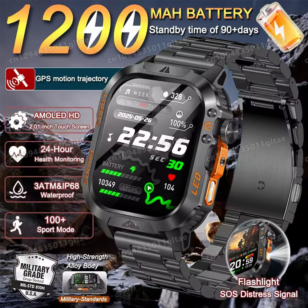 Phase Esports & Gaming Festival - 2026 Nieuwe Militaire Smart Horloge Mannen